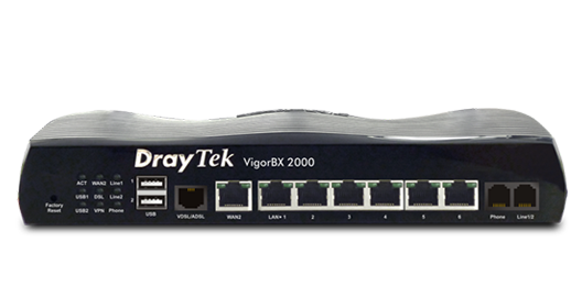 front view of DrayTek VigorBX 2000